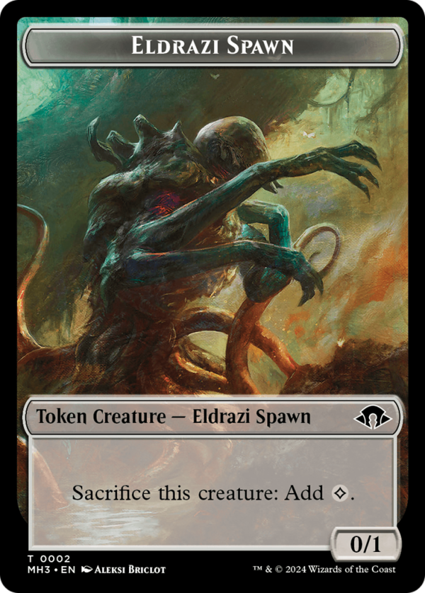 Eldrazi Spawn    Clue Double-Sided Token [Modern Horizons 3 Tokens] Supply