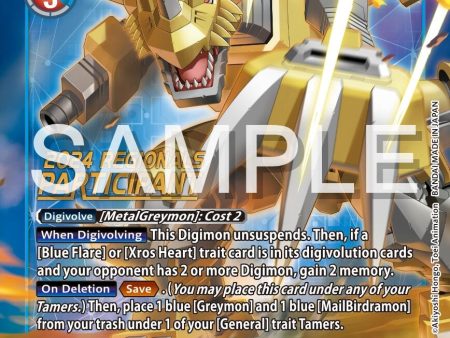 ZeigGreymon [BT11-031] (2024 Regionals Participant) [Dimensional Phase] For Cheap