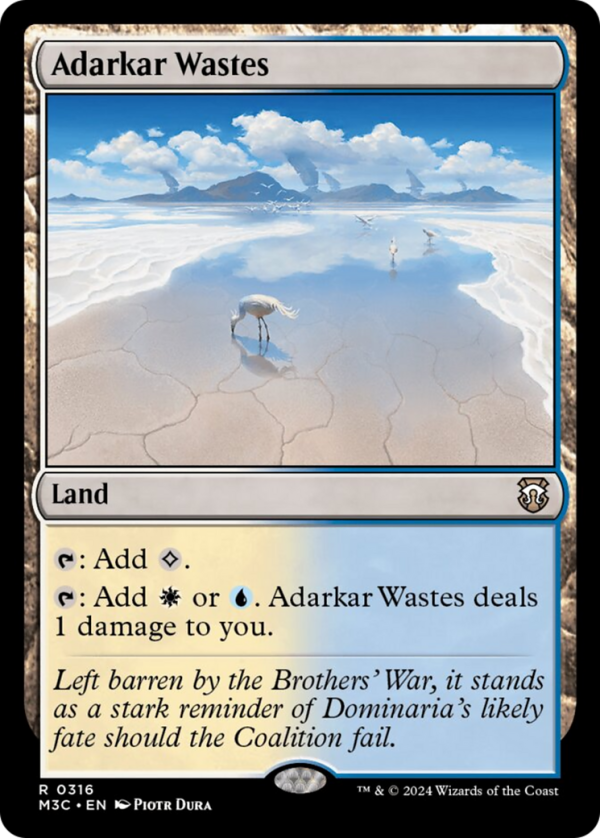 Adarkar Wastes (Ripple Foil) [Modern Horizons 3 Commander] on Sale