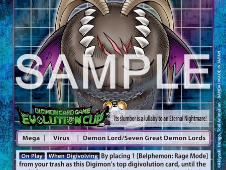 Belphemon: Sleep Mode [BT13-088] (2024 Evolution Cup) [Versus Royal Knights Booster Promos] Online