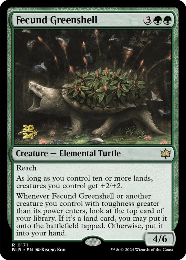 Fecund Greenshell [Bloomburrow Prerelease Promos] Fashion