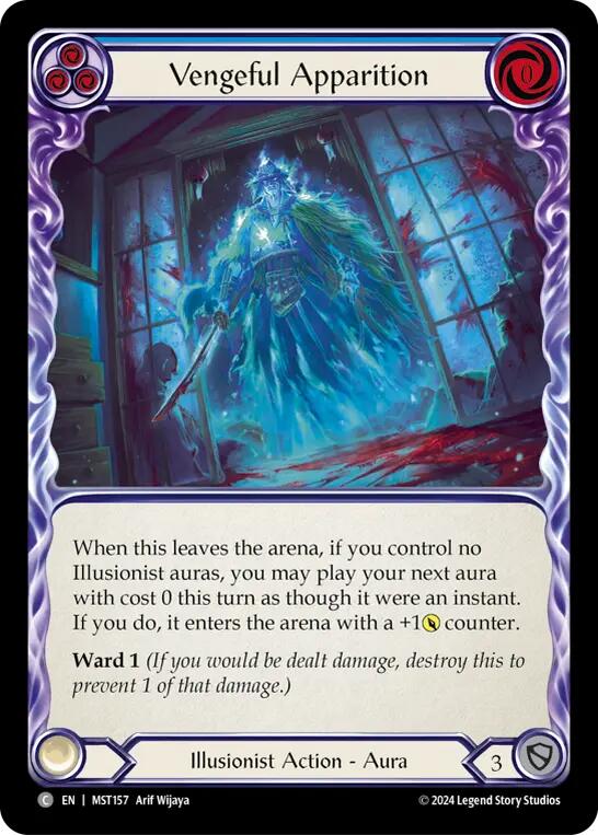 Vengeful Apparition (Blue) [MST157] (Part the Mistveil) For Sale