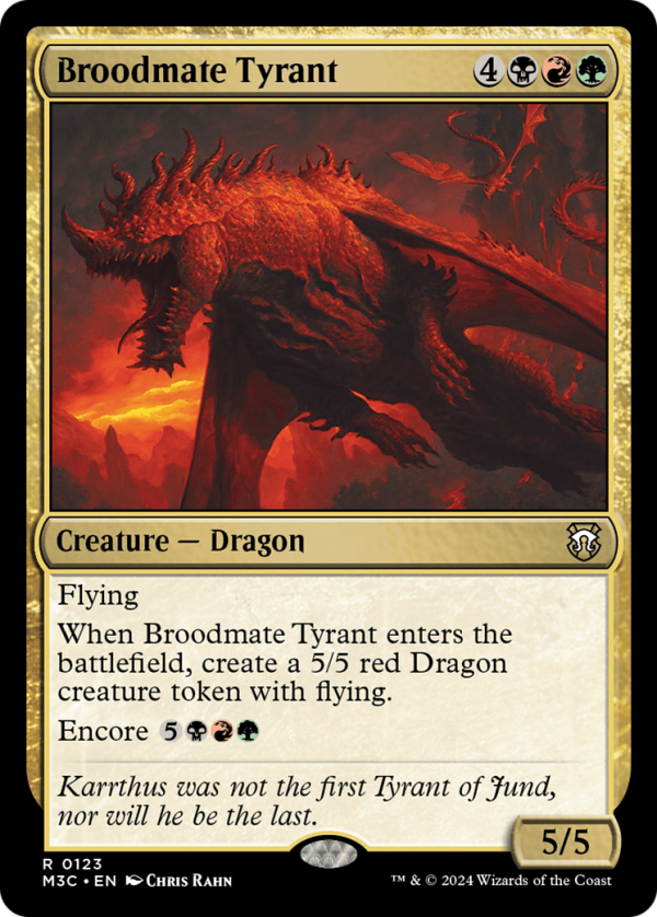 Broodmate Tyrant (Extended Art) (Ripple Foil) [Modern Horizons 3 Commander] Discount