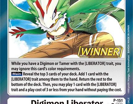 Digimon Liberator [P-151] (Store Tournament 2024 Jul. – Sep. Winner Pack) [Promotional Cards] For Discount