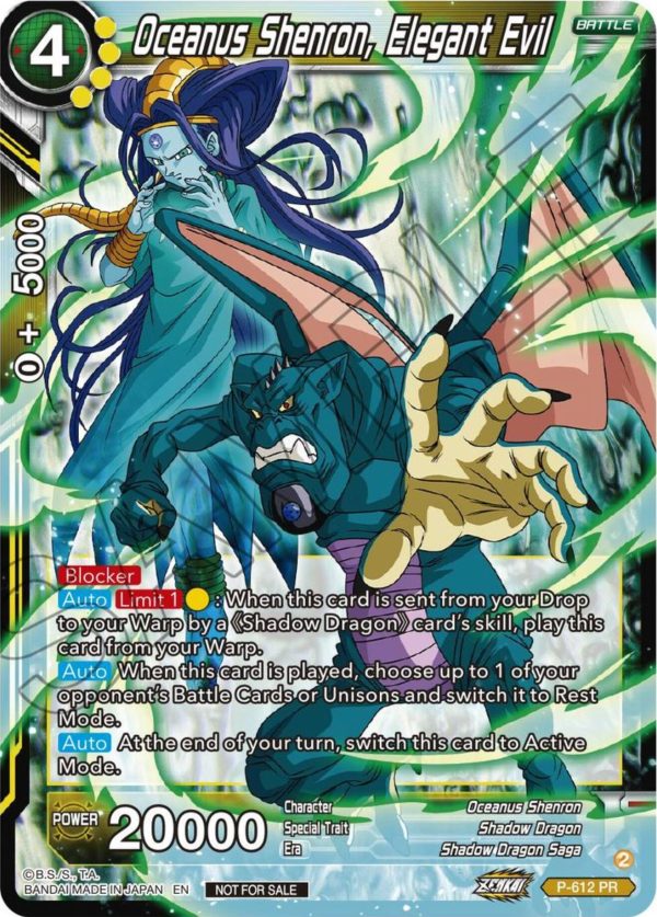 Oceanus Shenron, Elegant Evil (Tournament Pack Vol. 8) (P-612) [Promotion Cards] Online