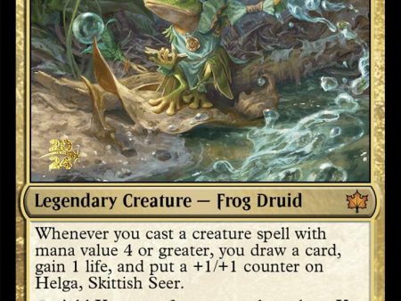 Helga, Skittish Seer [Bloomburrow Prerelease Promos] Online Sale